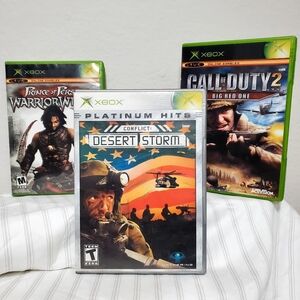 XBOX: Call Duty 2 Big Red 1. Conflict Desert Storm. Prince Persia Warrior Within
